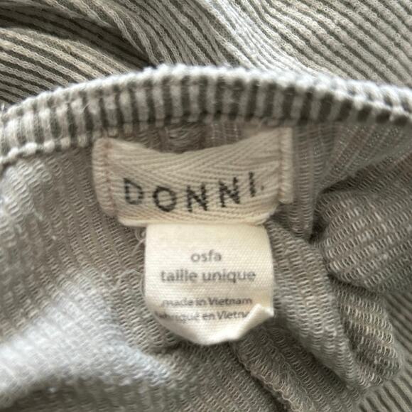 Donni Women Ribbed 3/4 Sleeve Open Duster Cardigan Sweater Gray Lounge One Size - Picture 5 of 7